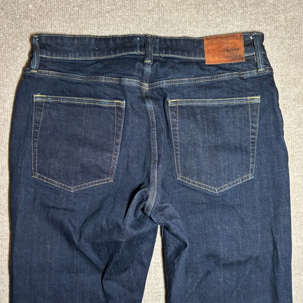 Flint & Tinder Slim Fit Dark Wash Denim Jeans Men’s 31x32 - Picture 12 of 16